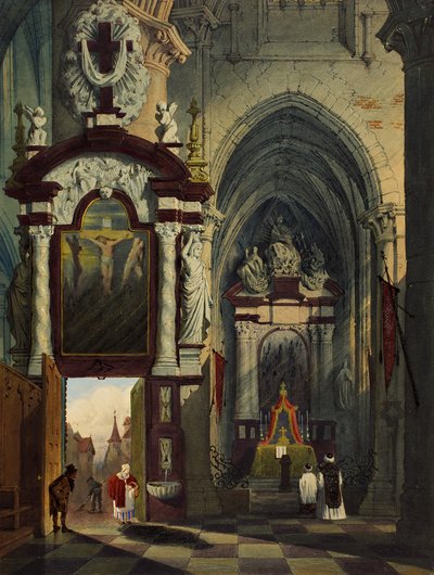 Antwerp Cathedral, 1878 by G.P. Andre